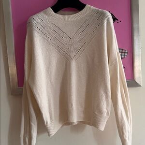 ♥️ NEW Maje Cream Crew Neck Sweater